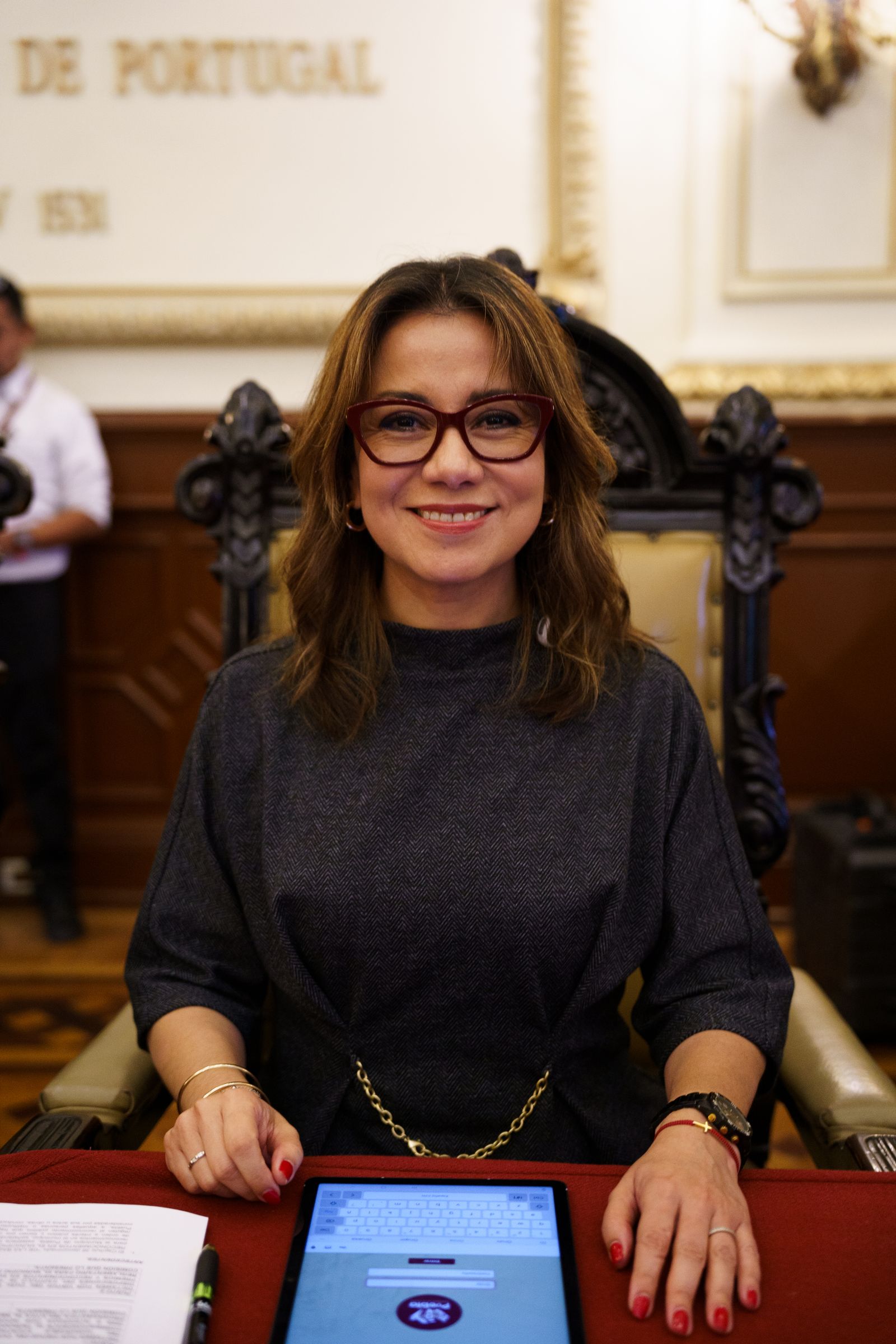 Georgina Ruiz Toledo en sesión de Cabildo