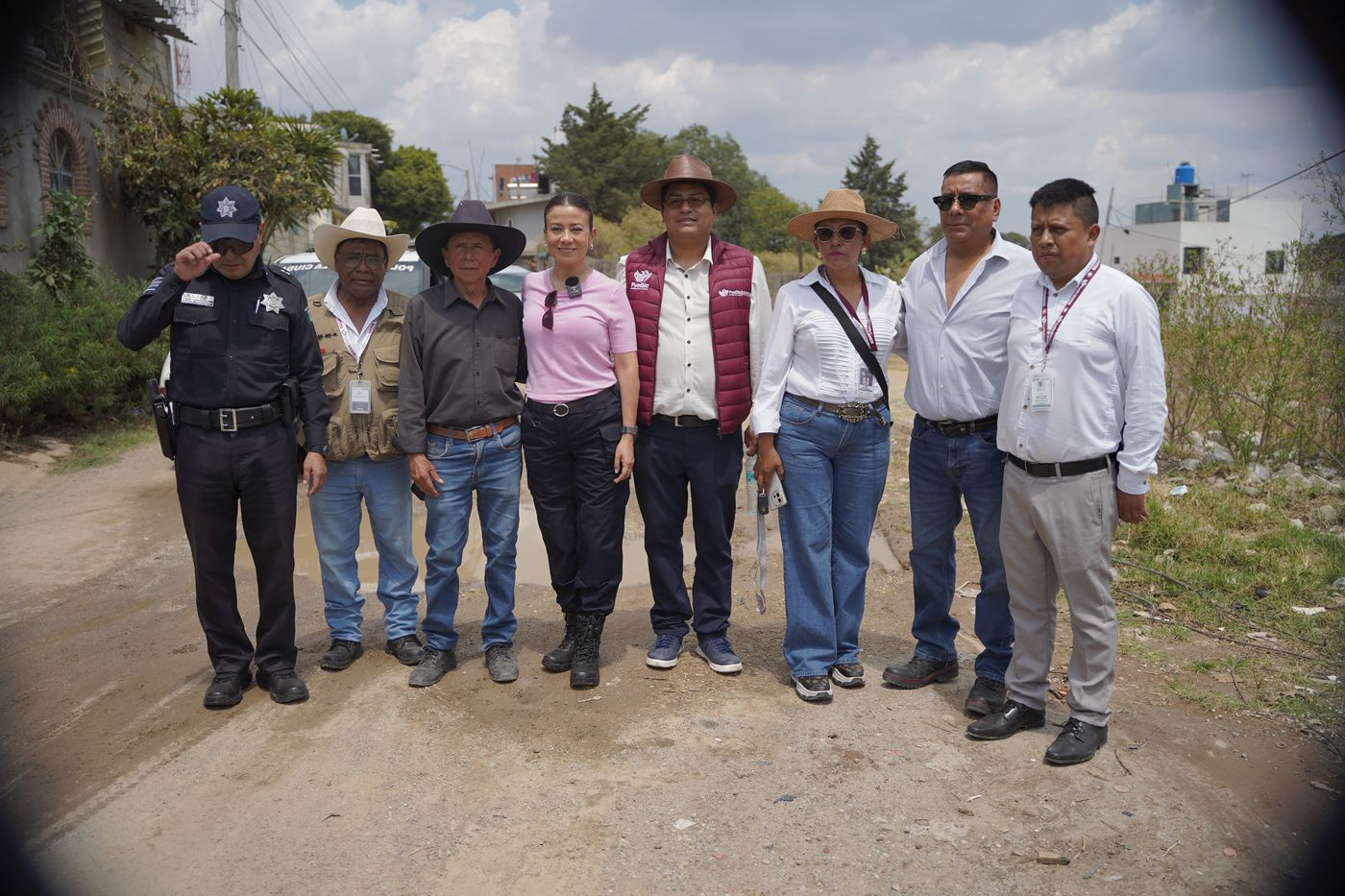 Recorrido en junta auxiliar con vecinos